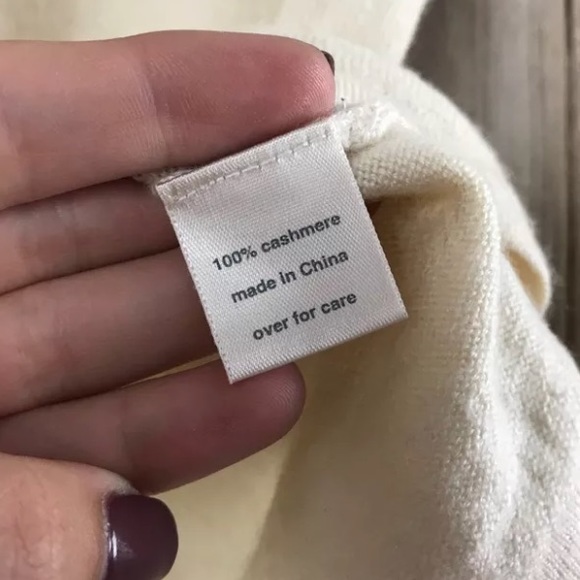 Alex Gaines 3/4 Sleeve Sweater Top SZ S Bow Beige - Picture 4 of 7